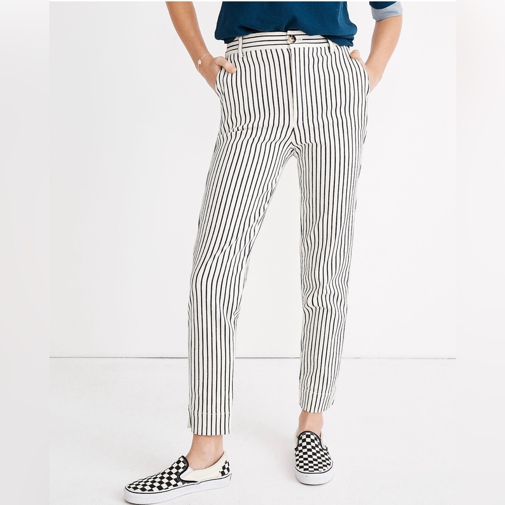 Madewell Tapered Pants in Stripe
